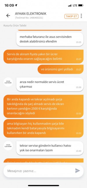 Trendyol Hasarlı Ürün Gönderimi İlgisizlik