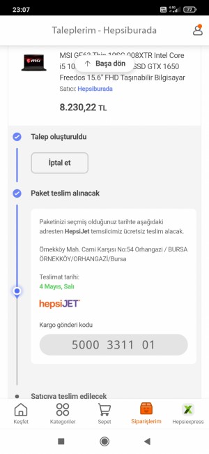 Hepsiburada Arızalı Laptop İade Almıyor