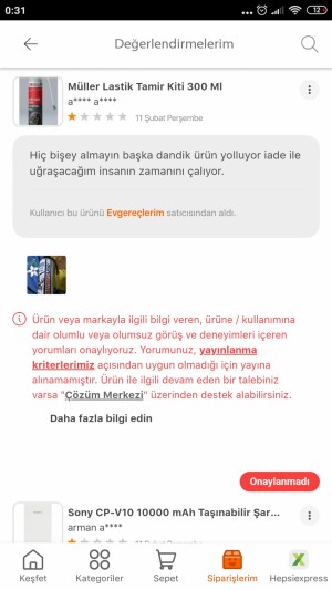 Hepsiburada Satıcı Odaklı Müşteriyi Kandırıyor