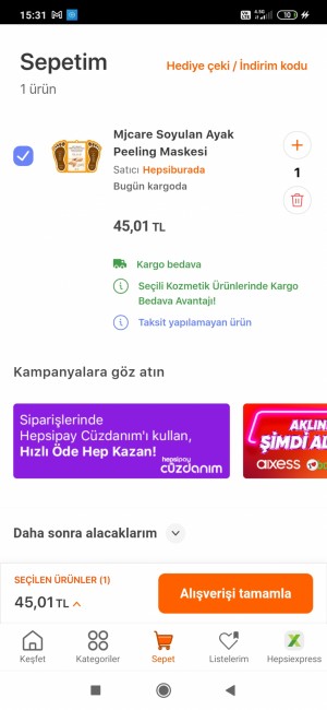 Hepsiburada Çok Kötü