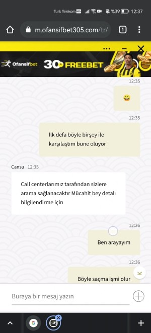 Ofansifbet.com Hesabı İncelemeye Aldı Paramı Ödemiyor