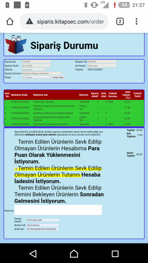 Kitapseç Kitap İade