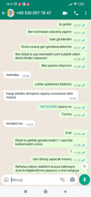 Trendyol Torima İade