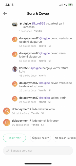 Dolap İade