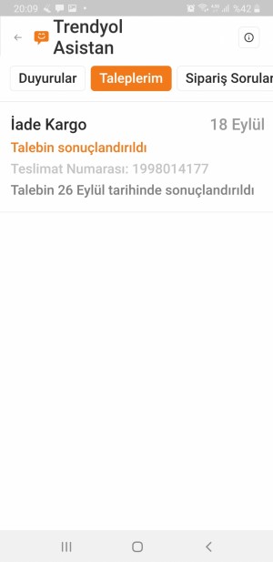 Trendyol İademi Yaptığım Ödememi Yapmıyor