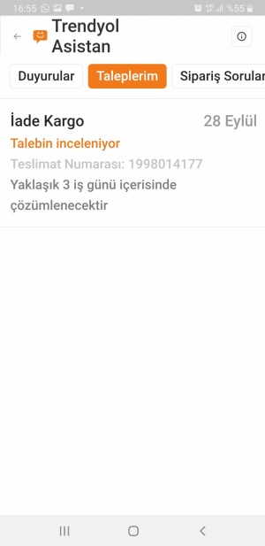 Trendyol İademi Yaptığım Ödememi Yapmıyor