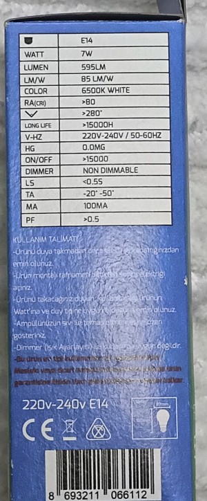 İglo Bilişim Firmasına Ait Rutter Marka Ampulde Meydana Gelen Sorun