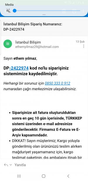 İstanbul Bilişim Ürünü İptal Ettim 40 Gün Önce