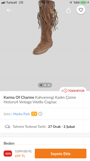 Morhipo İndirimli Fiyattan Aldığım Ürün Fiyatı Artınca İptal Edildi