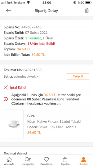 İnsanları Kandıran Firma Ve Trendyol