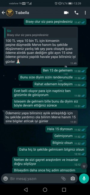 Tiabellaguzellikk Seans Günü Gelemseniz Bile O Para Yatacak Dediler