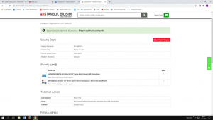 İstanbul Bilişim Siparişimi Bir Türlü Gönderemedi