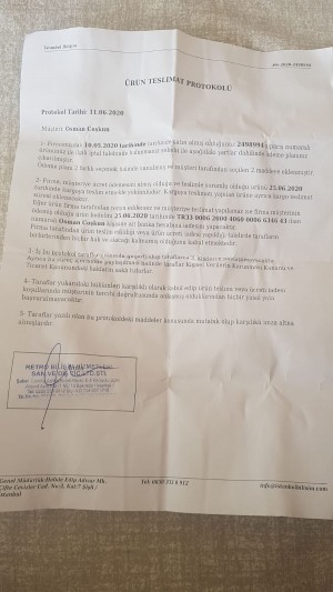 İstanbul Bilişim Ürün Teslimi Ve Para İadesi