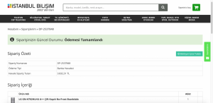 İstanbul Bilişim Ürünü 2 Aydır Kargolamadı Ürünün Para İadesini İstiyorum