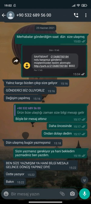 Lavin_saat İstediğim Ürün Haricinde Başka Ürün Gönderdiler.