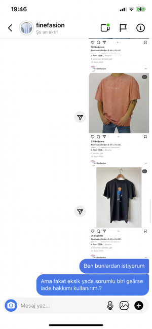 Finefasion İstediğim Ürünlerin Aynısı Gelmedi İstediğim Ürünlerin Yerine Başka Ürünler Gönderdiler