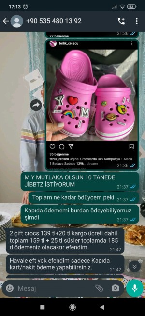 Terlik_crcscu İstenen Ürün Farklı Gelen Ürün Farklı