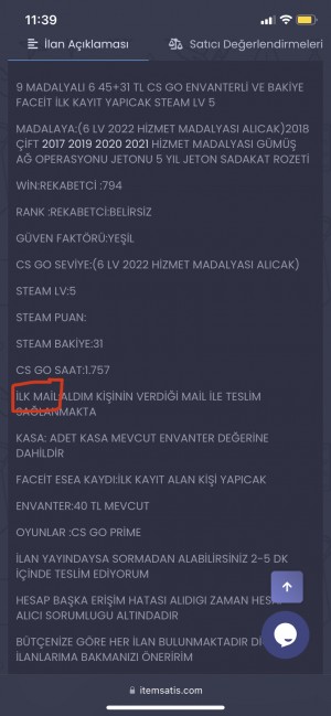 İtemsatis.com 950 Tl