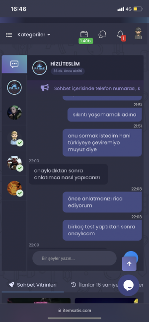 İtemsatis.com 950 Tl