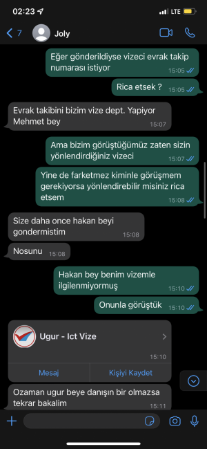 Jolly Tur Vize İşlemleri İle İlgilenmiyor Kendimiz Halletmeye Çalışıp Ret Geldiğinde İade Vermiyor