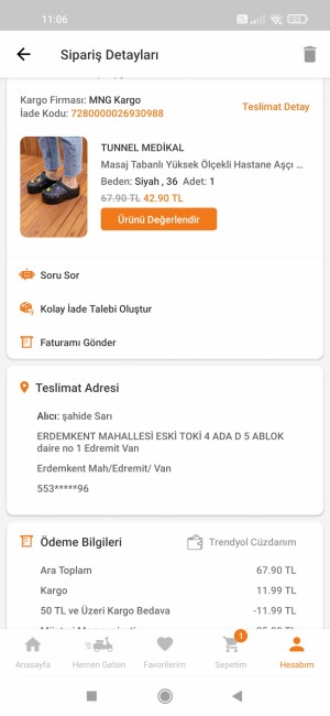 Trendyol Kalitesiz Mal İadesi Reddedildi