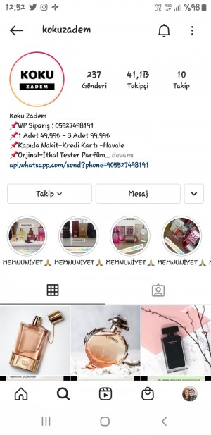 Kokuzadem Kalitesiz Parfüm