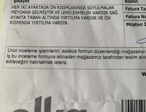 Skechers Kalitesiz Ürün