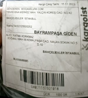 Modaselvim Kalitesiz Yırtık Sökük Ürün Gönderimi İade Almama