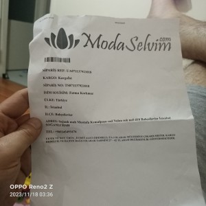 Modaselvim Kalitesiz Yırtık Sökük Ürün Gönderimi İade Almama
