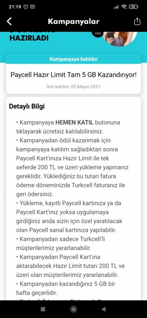 Paycell Kampanya Var Deyip Vermiyorlar