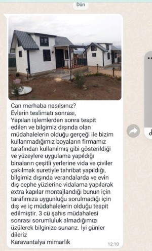 Karavan_talya Firmasının Ayıplı Mal Niteliğindeki Evleri