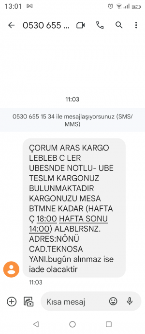 Aras Kargo Kargo Çalışanının Keyfi