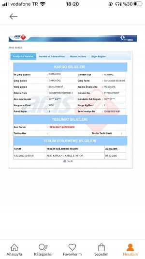 Aras Kargo Kargomu Getiremiyorlar Daha!