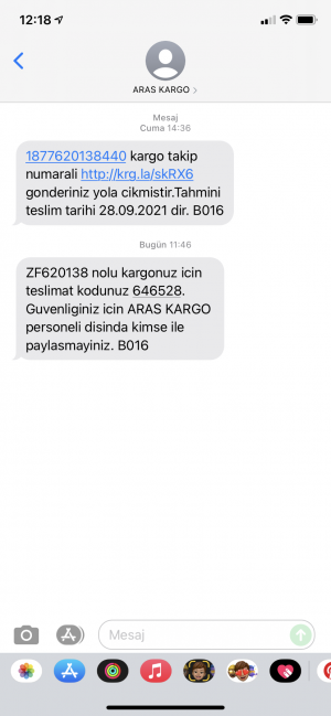 Aras Kargo Kapıya Gelmiyor