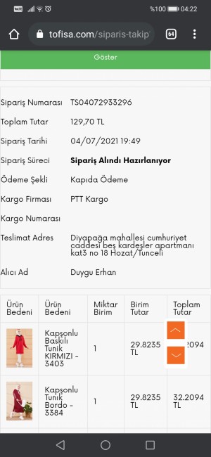 Tofisa Kargo Problemi