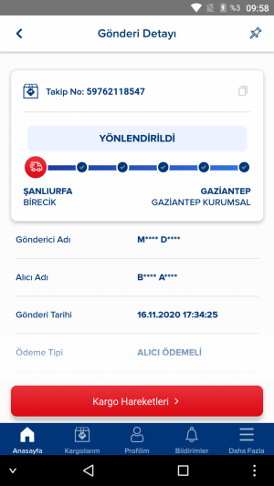 Aras Kargo Kargom Şehrime Geliyor Evime Getirilmiyor
