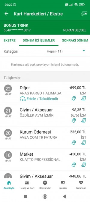 Aras Kargo Post Cihazı Şikayet