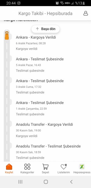 Horoz Lojistik Kargo Teslim Edilmemesi