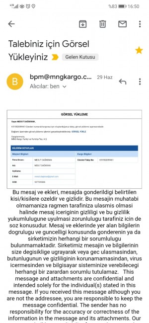 Mng Kargodaki Kargom Başkasına Teslim Edildi