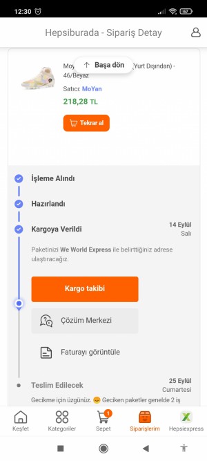 Hepsiburada Kargom Gecikti