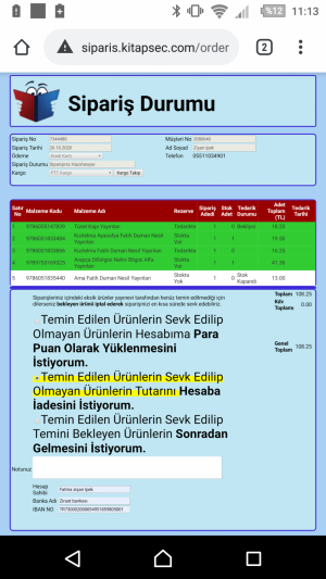 Kitapseç Kargom Gelmedi