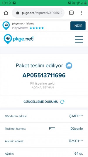 Ptt Kargo Kargom İletilmiyor