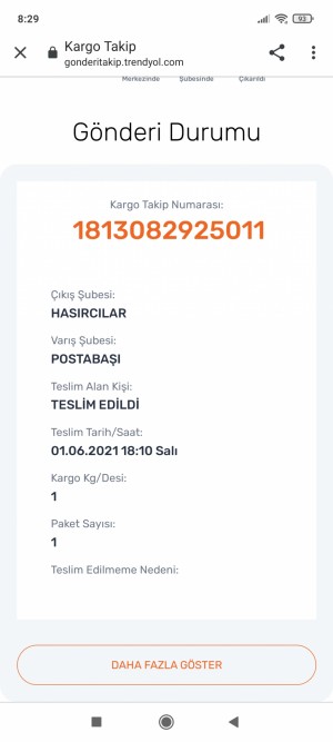 Aras Kargo Kargom Kayıp