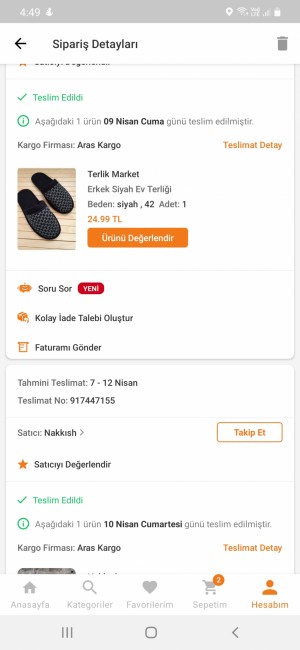 Aras Kargo Kargomu Bulamıyorum