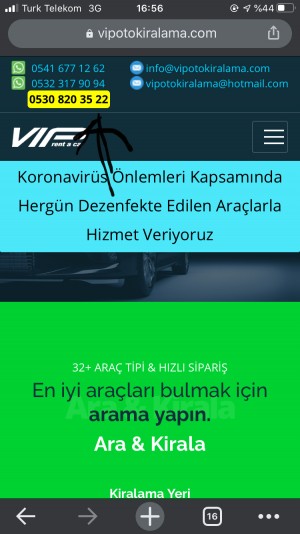 VIP Rent A Car Kesinlikle Önermiyorum Mağdur Edildim.