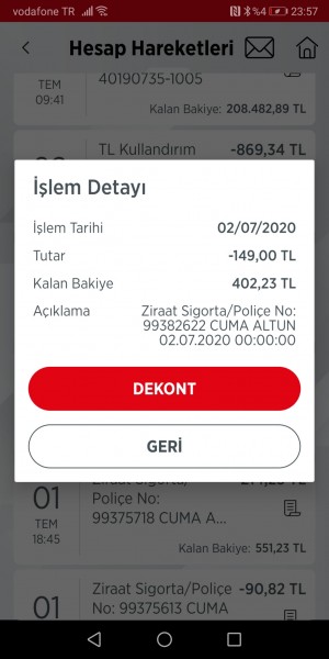 Ziraat Bankası Kişisel Verilerim Çalınması Sonucu Ziraat Bankası Hesabımdan Para Çekilmesi