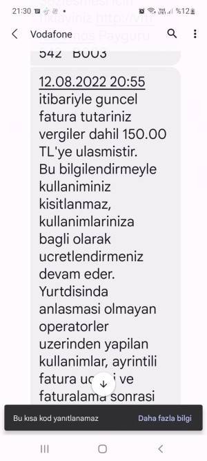 Vodafone Kripto Para Diye Bir Şirkete Mesaj Atmışım Bana Üyelik Yapmış