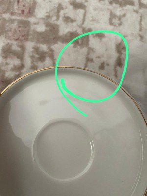 Karaca 6 Kişilik Satürn Gold Fincan Takımı Kusurlu Ürün