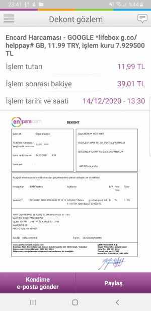 Turkcell Lifebox Ödemesi Yapmış Olmama Rağmen Kullanamıyorum 25 Gündür De Arıyorum Mail Atıyorum