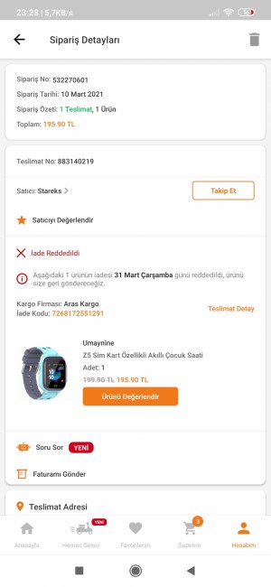 Trendyol Mağduriyet